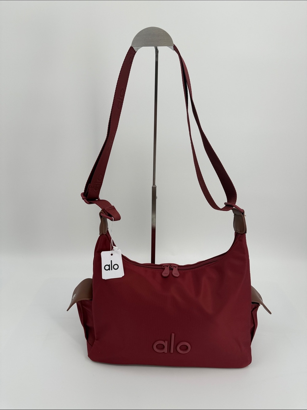ALO Yoga Burgundy Crossbody Shoulder Bag
